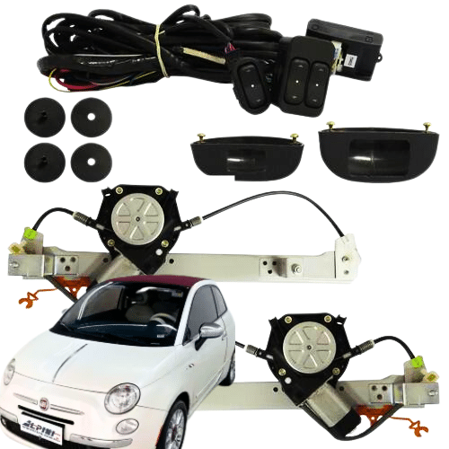 KIT VIDRO ELETRICO FIAT 500 2P - ALT. C/SUB DO CELTA