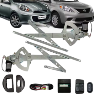 KIT VIDRO ELETRICO MARCH/VERSA 4P DIANT - ALT. C/SUB DO CELTA