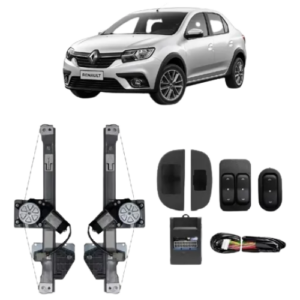 KIT VIDRO ELETRICO LOGAN/SANDE 14> 4P DIANT - ALT. C/SUB DO CELTA
