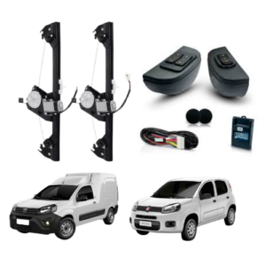 KIT VIDRO ELETRICO UNO GII 2010> FIORINO NOVA 2P - ALT. C/SUB DO CELTA