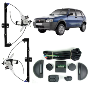 KIT VIDRO ELETRICO UNO/ELBA/PREMIO 85> 4P DIANT - ALT. C/SUB DO CELTA