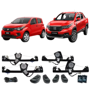 KIT VIDRO ELETRICO MOBI 16> STRADA 21> 4P COMP - ALT. C/SUB DO CELTA