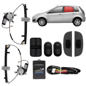 KIT VIDRO ELETRICO FIESTA AMAZON <12 4P TRAS - ALT. C/SUB DO CELTA