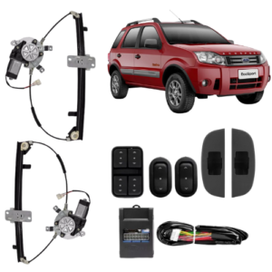 KIT VIDRO ELETRICO ECO SPORT <2012  4P TRAS - ALT. C/SUB DO CELTA