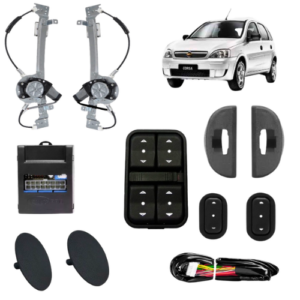 KIT VIDRO ELETRICO CORSA 02> 4P TRAS - ALT. C/SUB DO CELTA