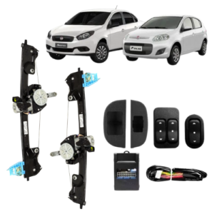 KIT VIDRO ELETRICO PALIO ATRAT/GRA SIENA 12> 4P DIANT - ALT. C/SUB DO CELTA