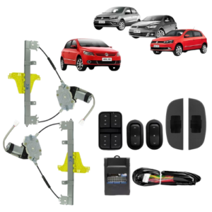 KIT VIDRO ELETRICO GOL/ VOY G5/G6/G7 4P TRAS - ALT. C/SUB DO CELTA