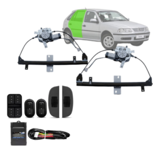 KIT VIDRO ELETRICO GOL G2/G3/G4  4P TRAS - ALT. C/SUB DO CELTA