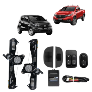 KIT VIDRO ELETRICO MOBI 16> STRADA 21> 4P DIANT - ALT. C/SUB DO CELTA