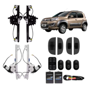 KIT VIDRO ELETRICO UNO GII 2010> 4P COMP - ALT. C/SUB DO CELTA
