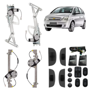 KIT VIDRO ELETRICO MERIVA TODOS 4P COMP - ALT. C/SUB DO CELTA