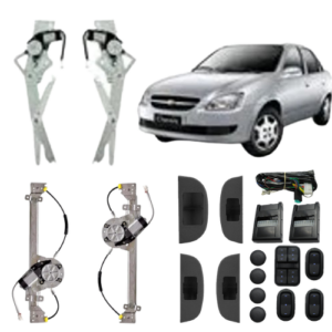 KIT VIDRO ELETRICO CORSA CLASSIC 4P COMP - ALT. C/SUB DO CELTA - (MAQ. DIANT. NOVA TECNOLOGIA)