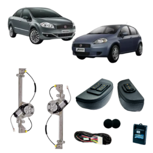 KIT VIDRO ELETRICO  LINEA/PUNTO 4P DIANT - ALT. C/SUB DO CELTA