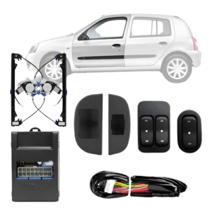 KIT VIDRO ELETRICO CLIO 99> 4P DIANT - ALT. C/SUB DO CELTA