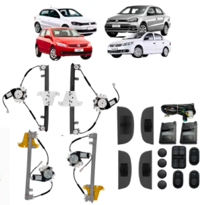 KIT VIDRO ELETRICO GOL G5/G6/G7/ VOY 4P COMP - ALT. C/SUB DO CELTA