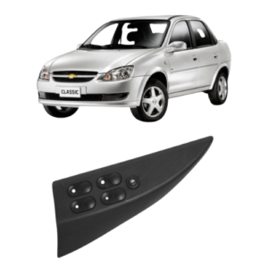 TECLA VID CORSA CLASSIC/HATCH 94>02 -  QUADRUPLA - C/MOLDURA ORIGINAL
