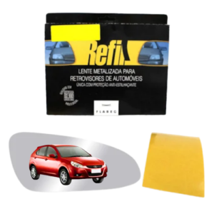 REFIL RETROVISOR JAC J3 10>15 - ESQ - PRATA - PRATA/CONVEXO