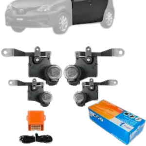 KIT TRAVA ELET ETIOS 4P (TODOS) P/TRAVA ORIG. CONTEM 1 TRAVA DIANT ESQ
